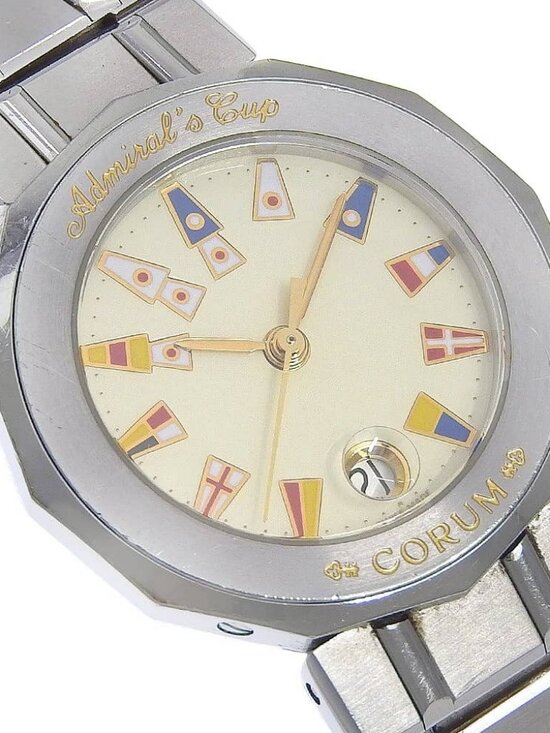 CORUM Admirals cup Watches 39.610.20 V050 Silver IvoryDial Stainless Steel... main image 13